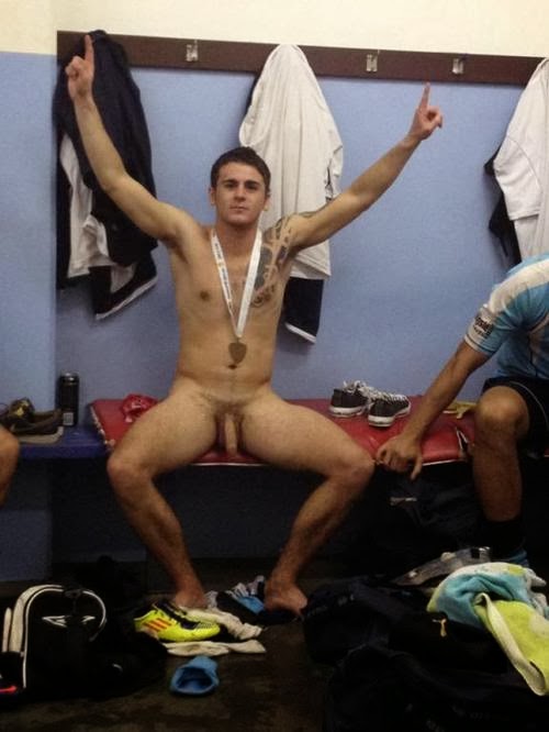 Straight Boy Naked on Locker Room