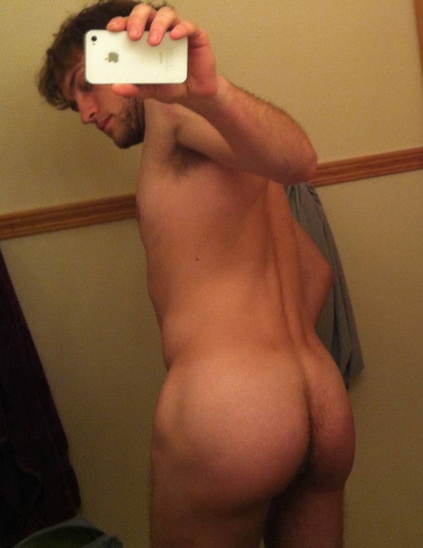 Straight Man Hard and Soft Uncut Dick and Ass.
