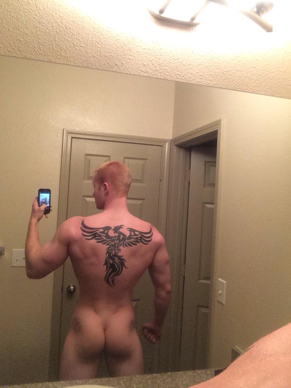 Straight Tattoo Guy Ass