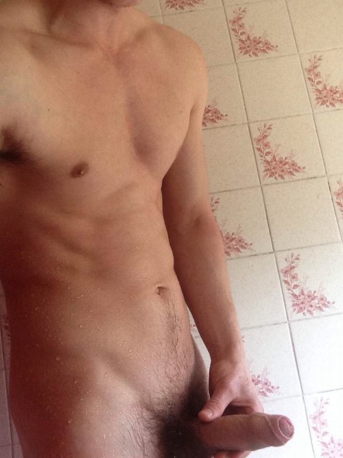 Uncut Guy Naked After Shower-3415