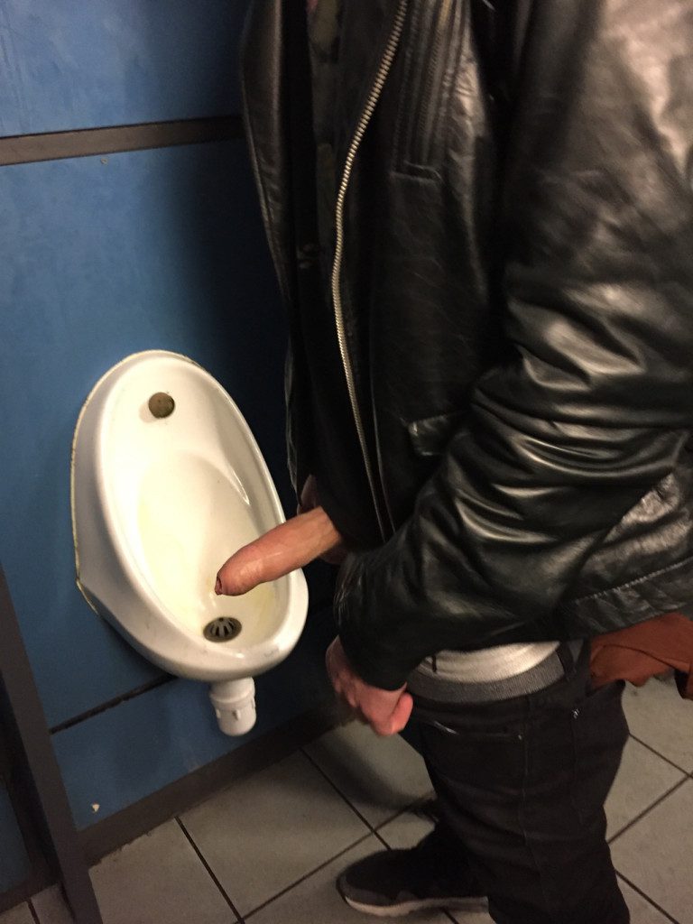 Guy showing on the toilet