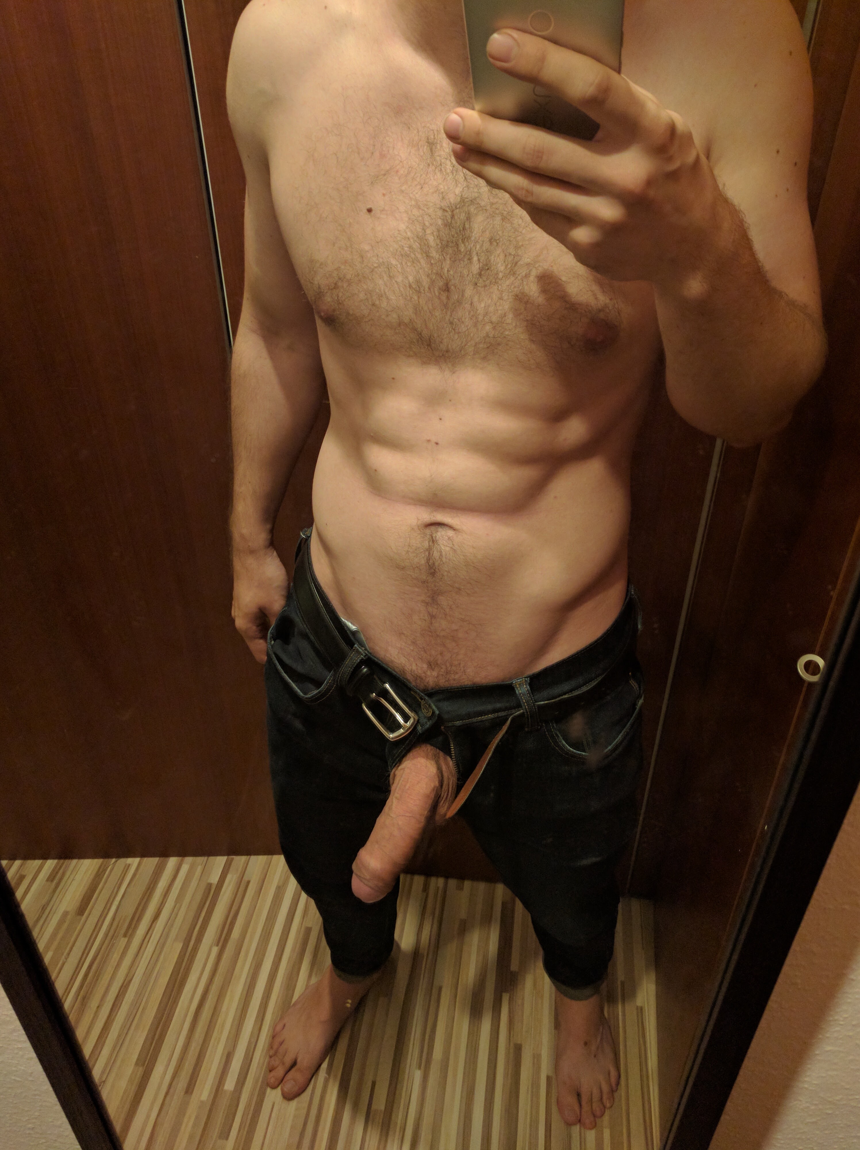 Uncut cock and sexy body