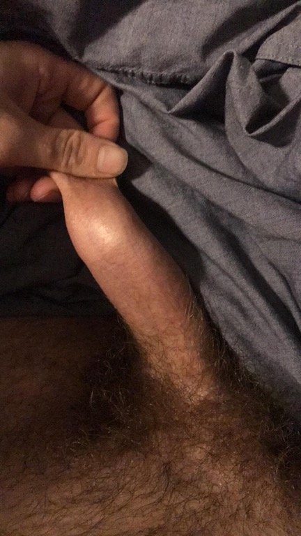 Playing with foreskin - Amateur Straight Guys Naked - guystricked.com