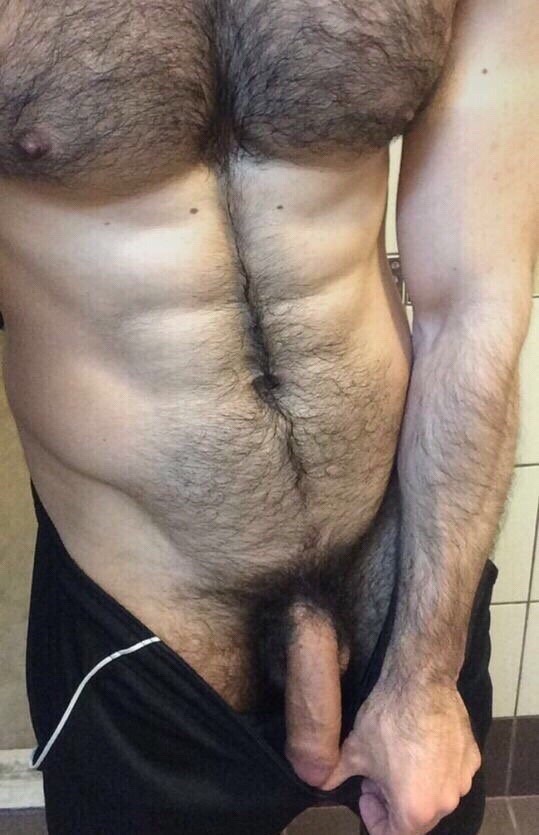 Hairy nude penis