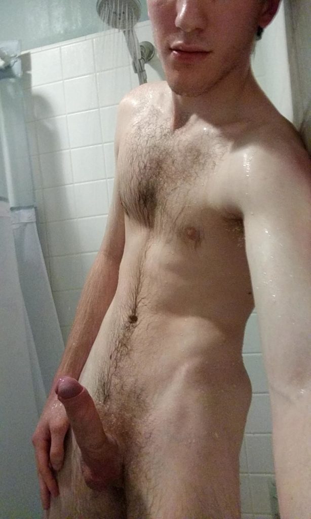 Shower naked selfie