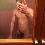 Hot straight naked selfie