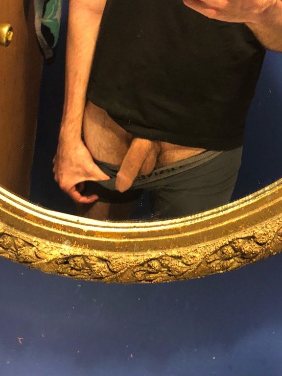 Mirror dick selfie