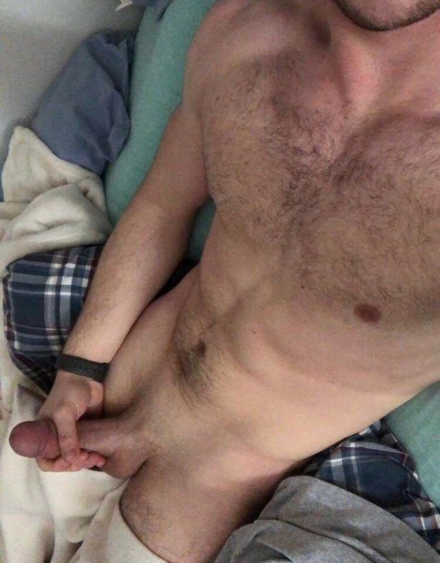 Sexy man masturbating naked