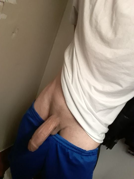 Showing a little bit of my erection