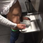 Washing my dick in a public bathroom