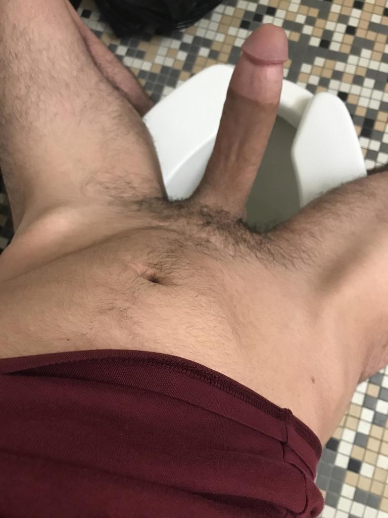 Masturbating In Public Restroom