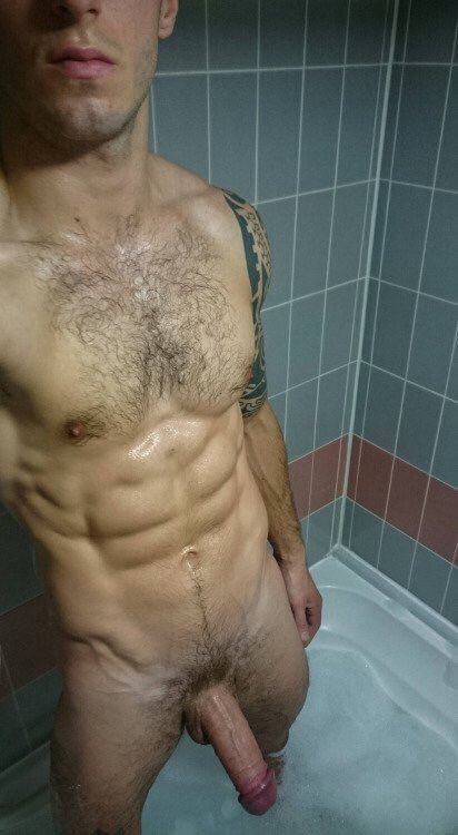 A selfie of my dick in the bathtub