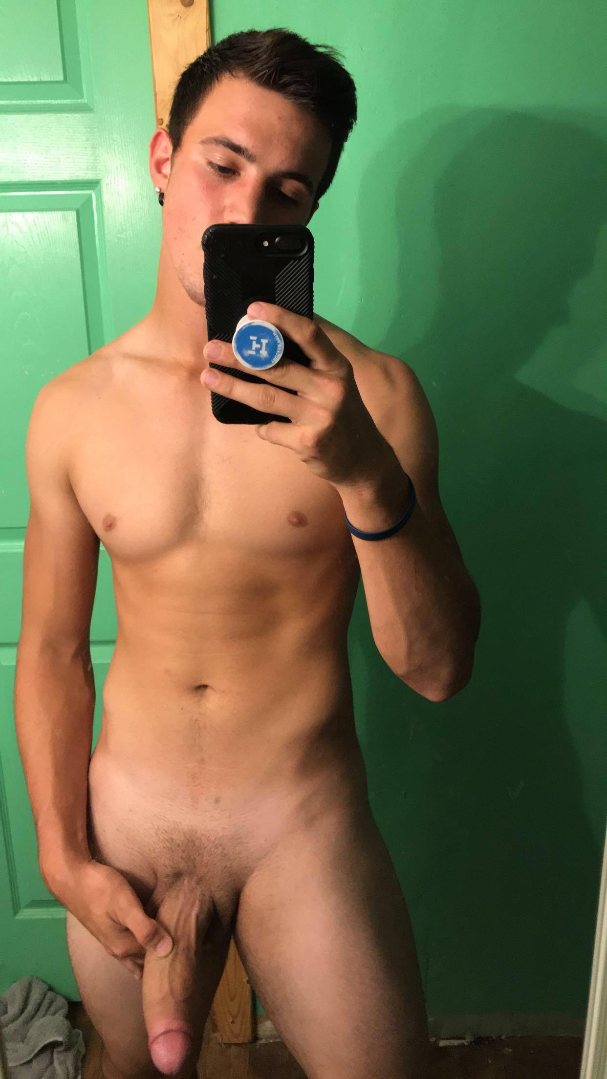 selfie naked man erection