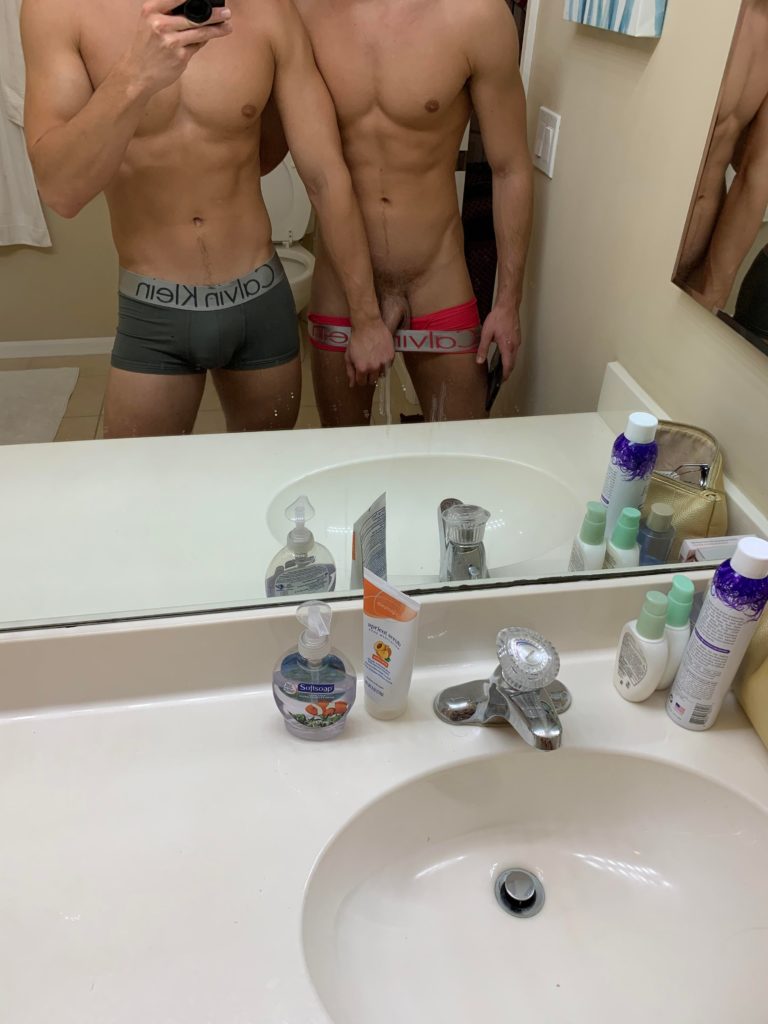 Male friends naked