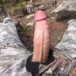 Military guy takes out big dick outdoor