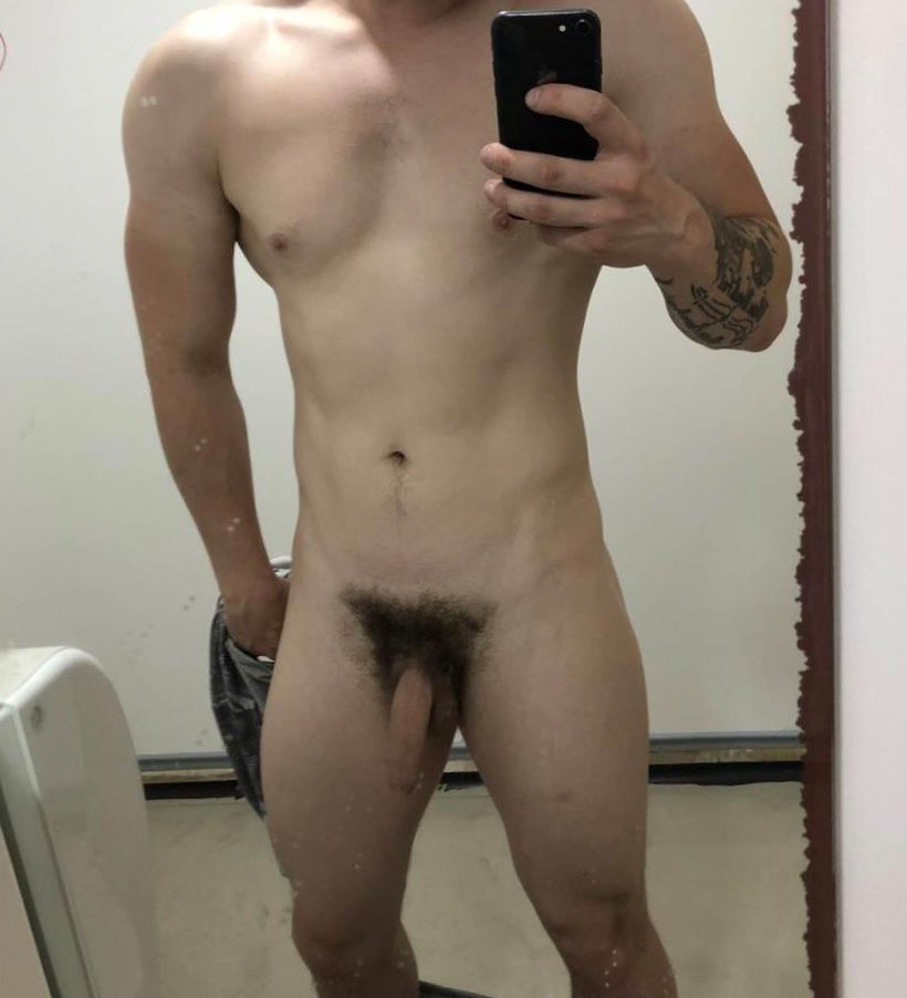 Uncut straight guy hairy cock