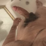 Thick cock with pubes in the shower