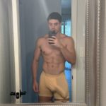 Huge bulge in yellow undies