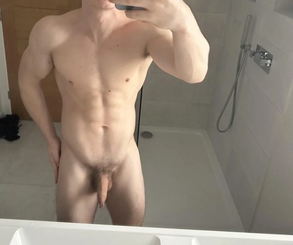 Smooth body soft uncut cock