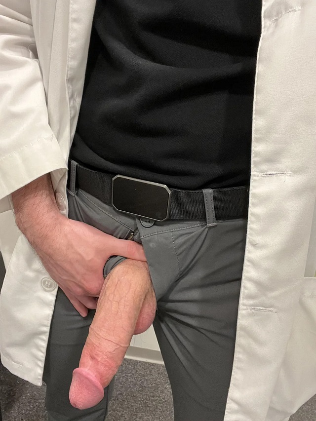 Doctor with thick cut cock