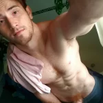 Ginger uncut cock naked selfie